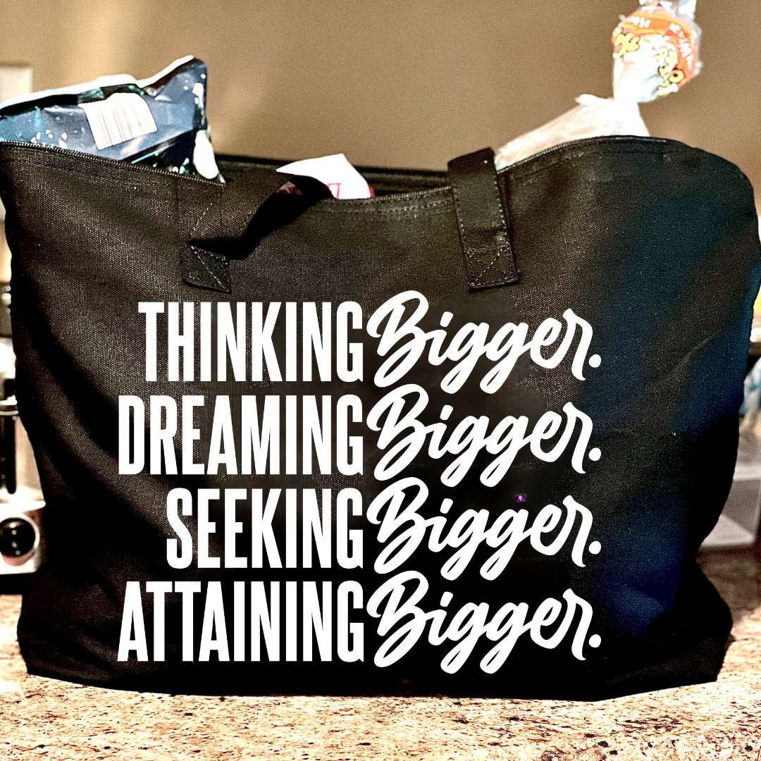 Think Big Tote Bag with Zipper for Groceries