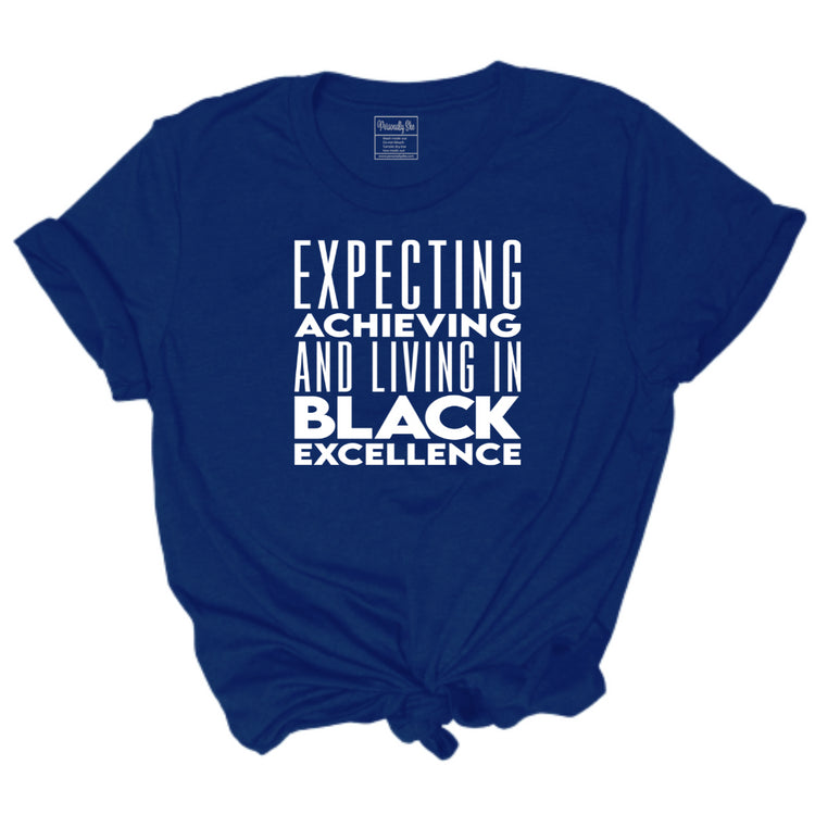 Black Excellence navy tshirt