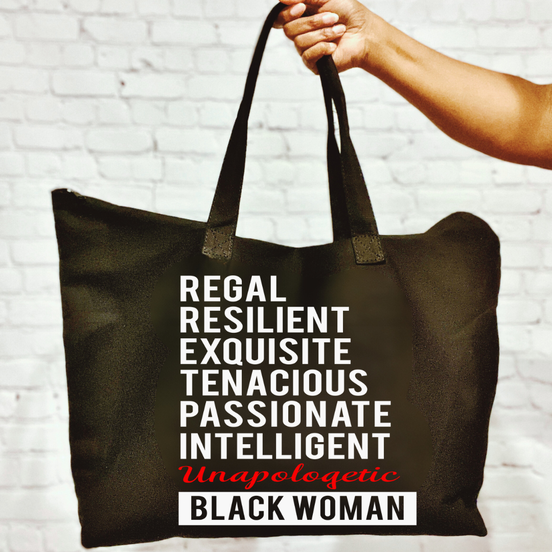 Traits of a Black Woman Canvas Tote Bag