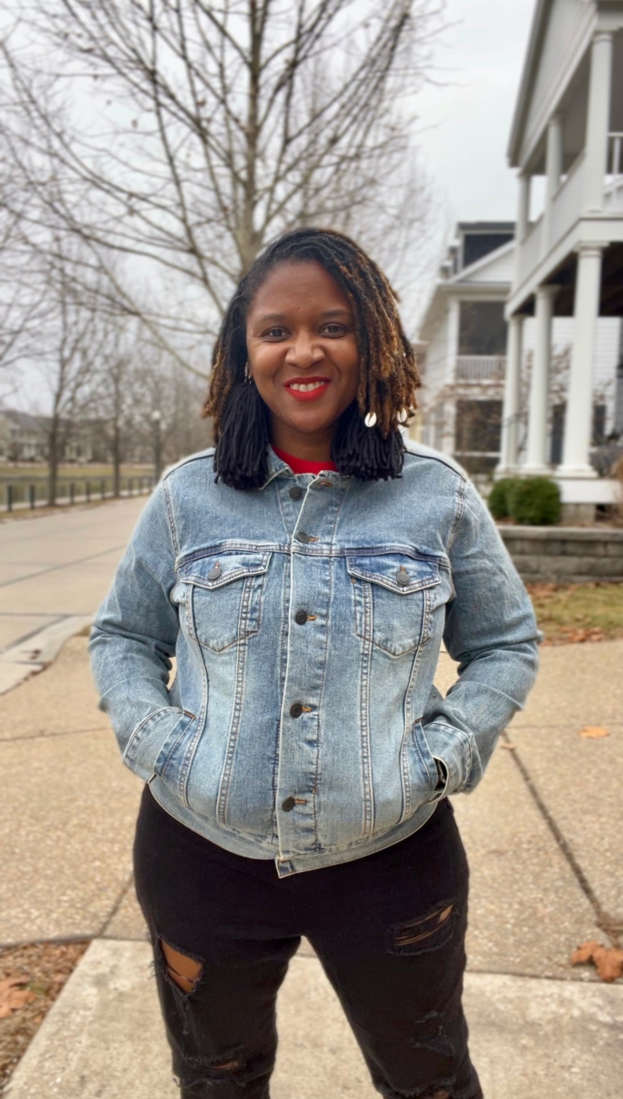 Just Dope Jean Jacket model front