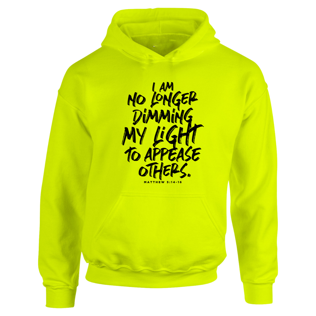 No Longer Dimming My Light Neon Yellow Hoodie