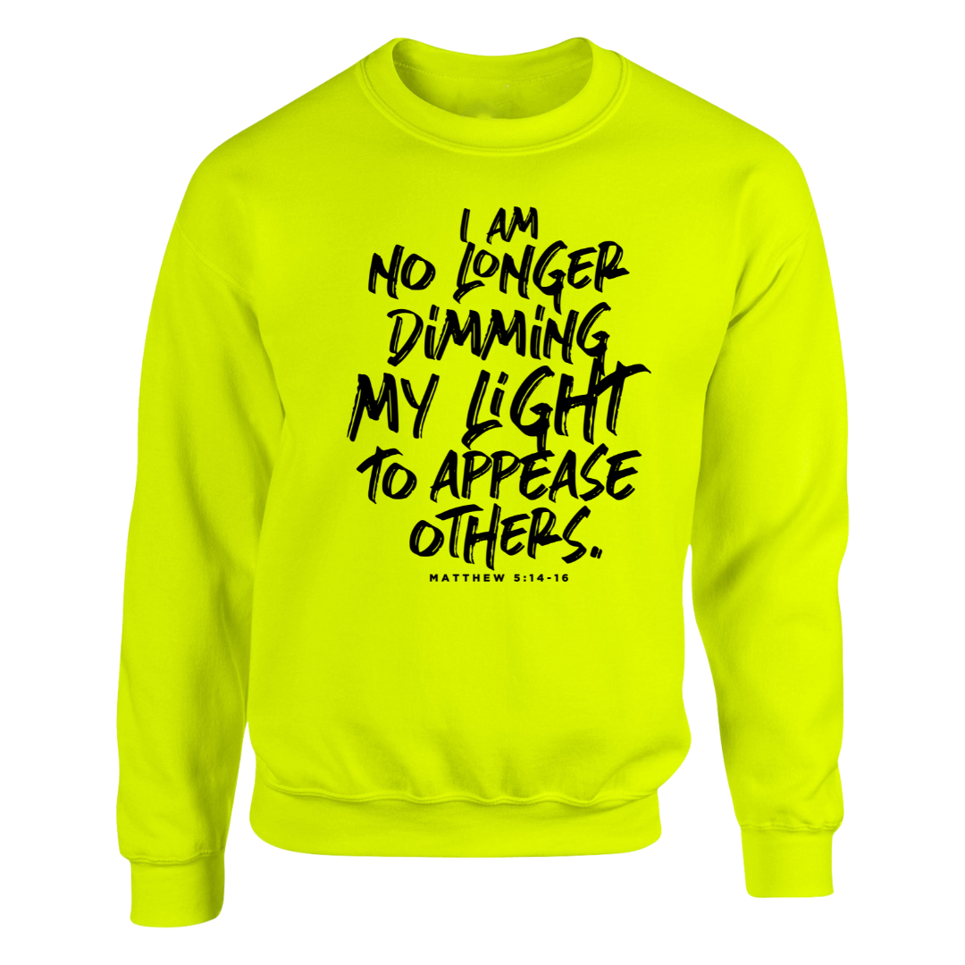 Be the light yellow sweatshirt clearance