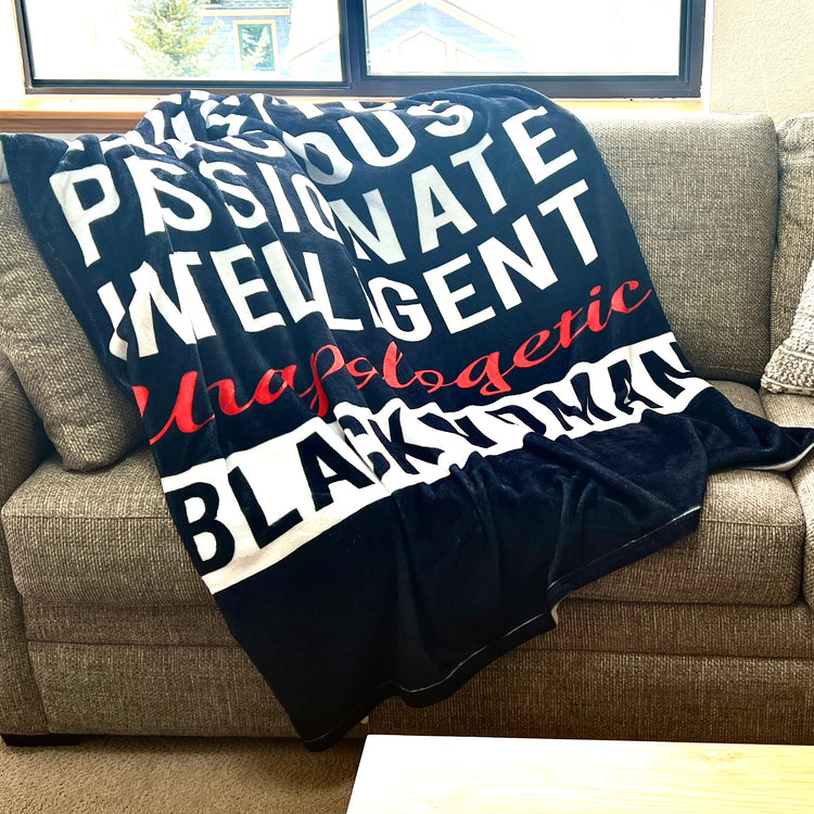 Traits of a Black Woman throw blanket for couch