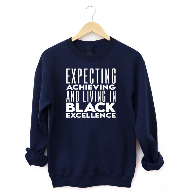 Black Excellence navy sweatshirt