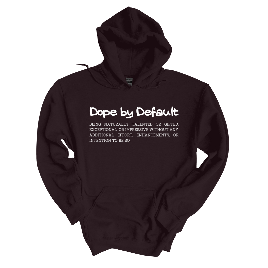 Dope by Default Definition hooded sweatshirt brown