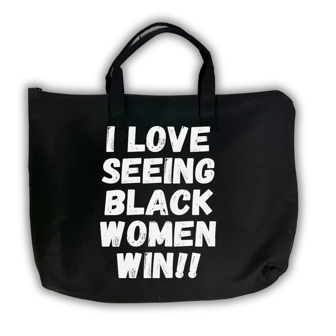 I Love Seeing Black Women Win Tote Bag