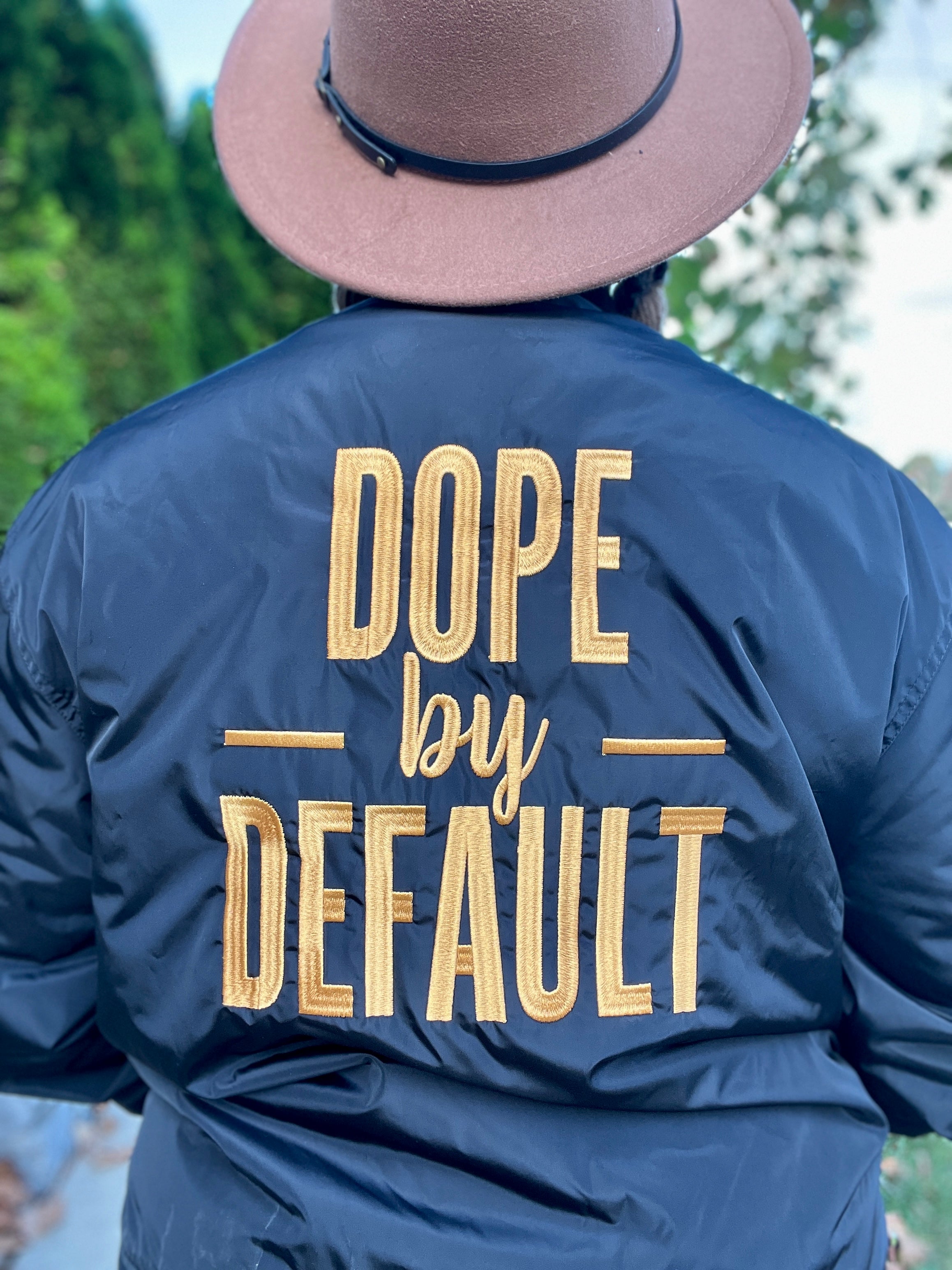 Dope by Default Embroidered Bomber Jacket – Personally She