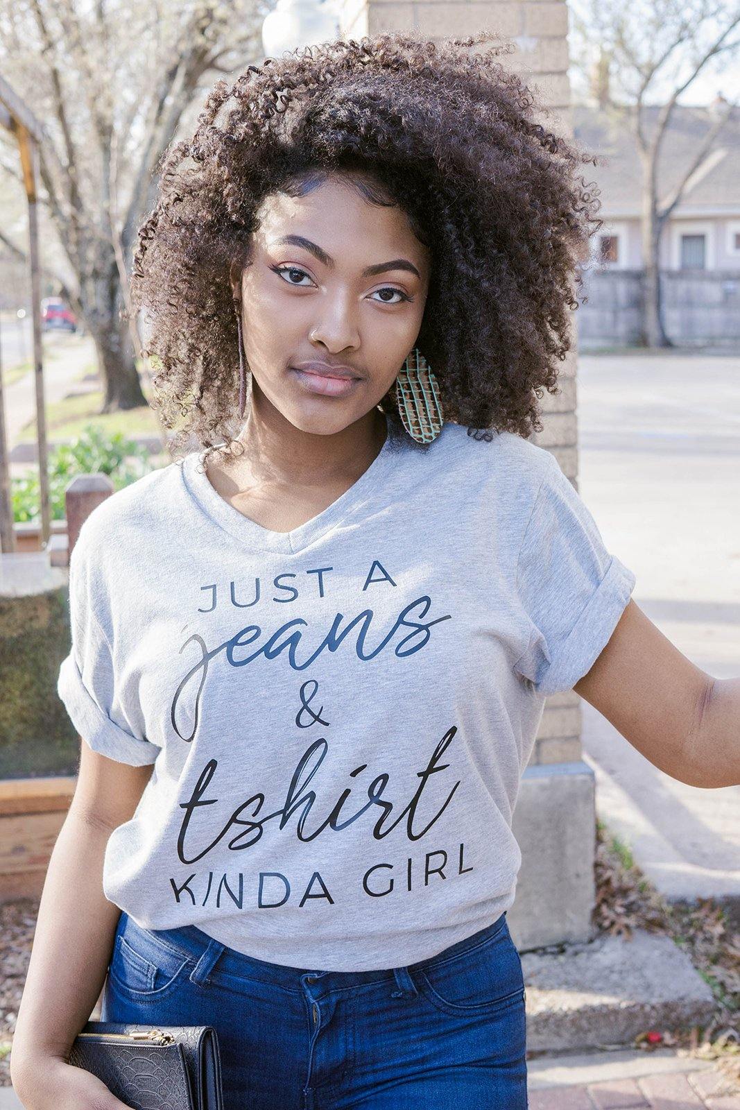 Just a Jeans & T-Shirt Kind of Girl Tee - Personally She