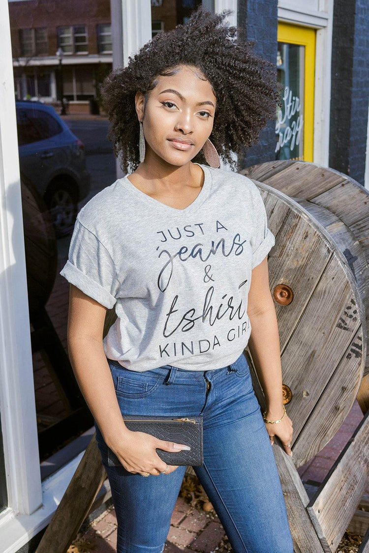 Just a Jeans & T-Shirt Kind of Girl Tee - Personally She
