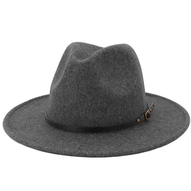 dark gray fedora hat