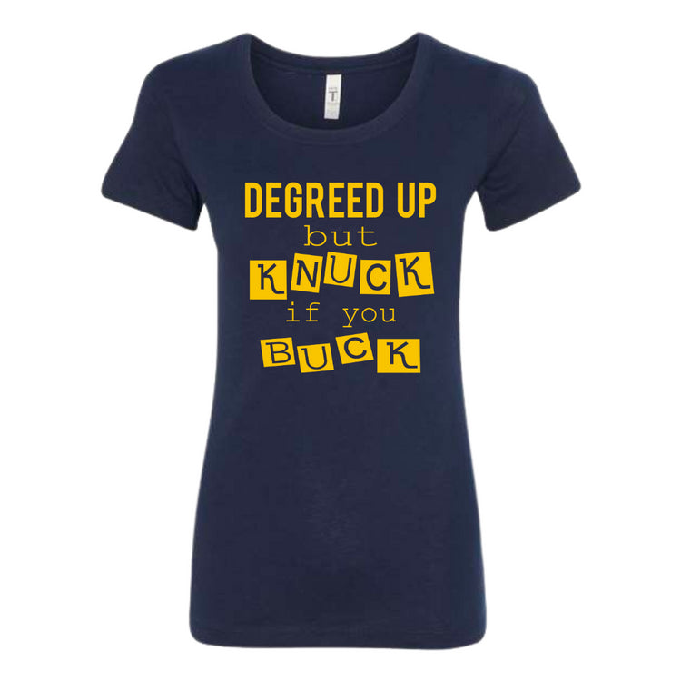 Degreed Up Navy mockup fitted crew
