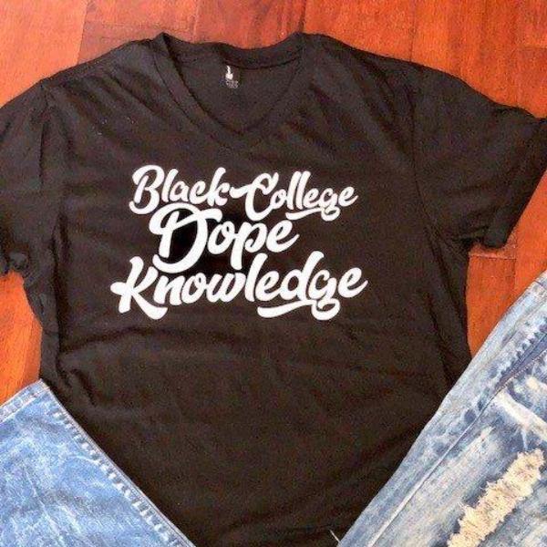 Black College Dope Knowledge T-shirt - Personally She