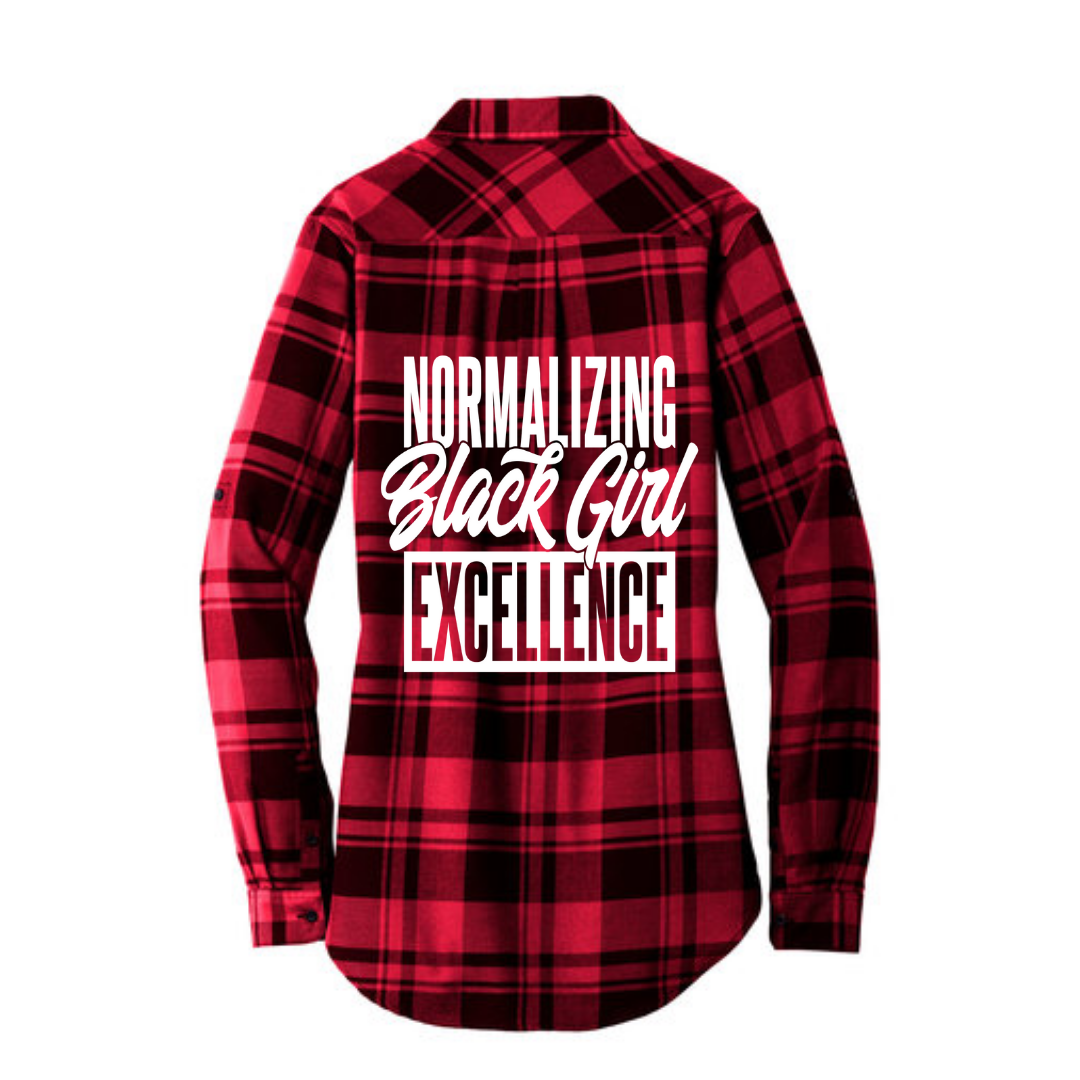 Normalizing Black Girl Excellence Plaid Tunic