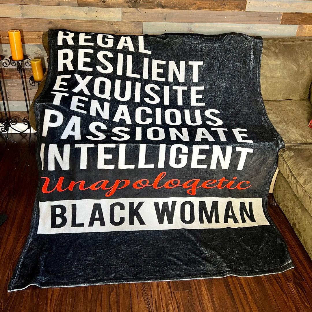 Traits of a Black Woman couch throw blanket