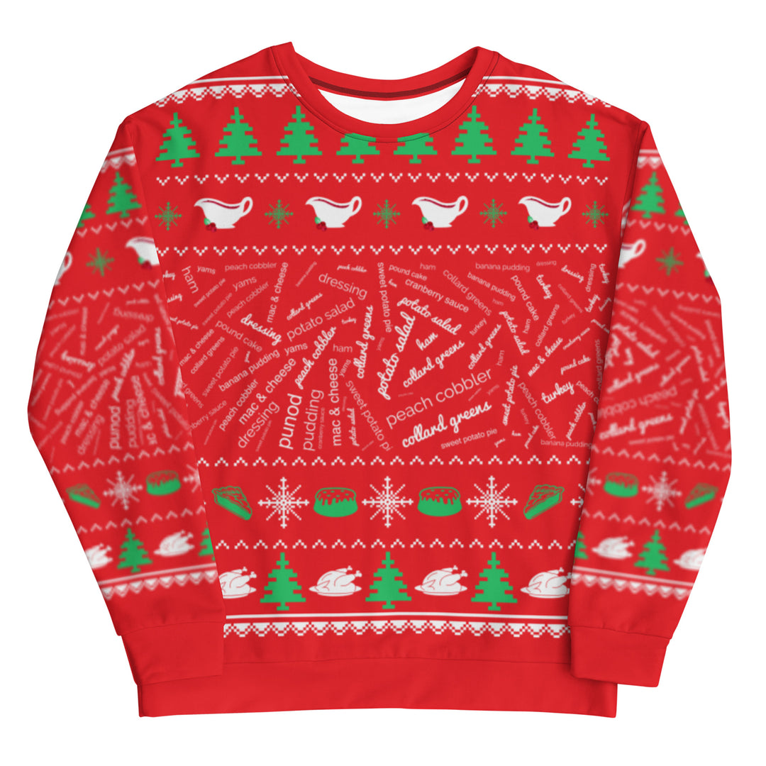 All About the Food Ugly Christmas Sweater