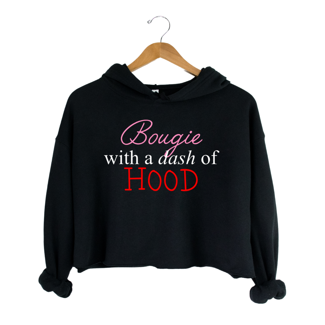 Bougie with a Dash of Hood cropped hoodie